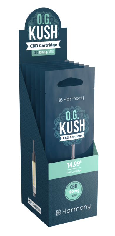 Harmony CBD Pen OG Kush cartridge pack of 6