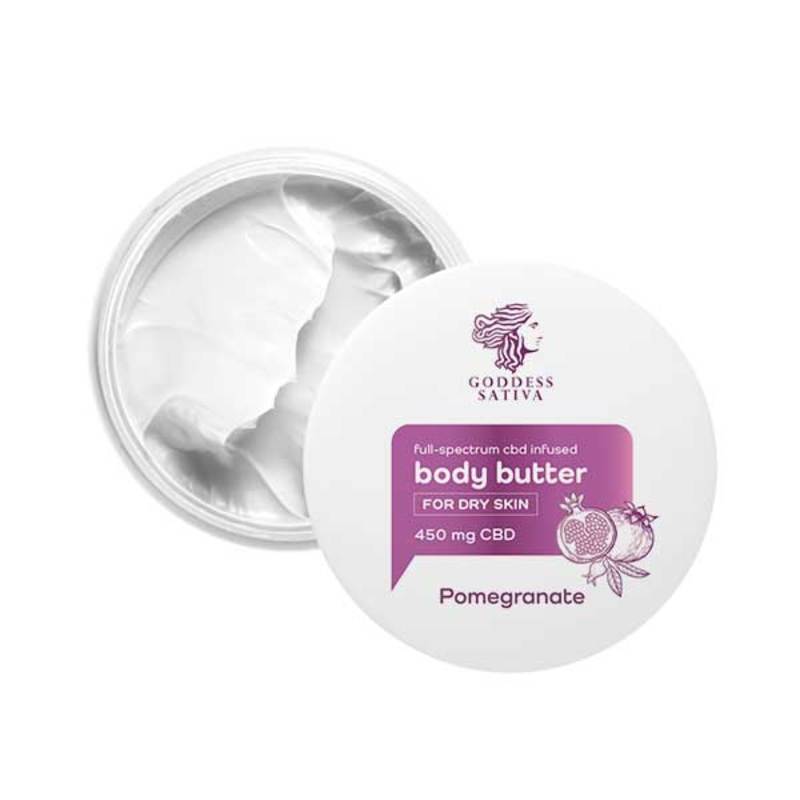 body butter for dry skin pomegranate 450 mg