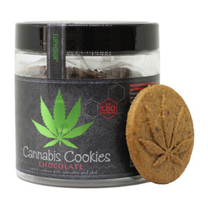 775 Euphoria Cannabis Cookies Chocolate front cookie